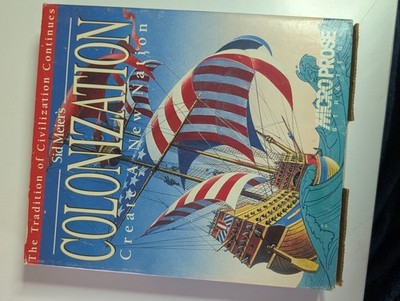 Sid Meier's Colonization Big Box PC Game MicroProse 1994 Strategy Civilization