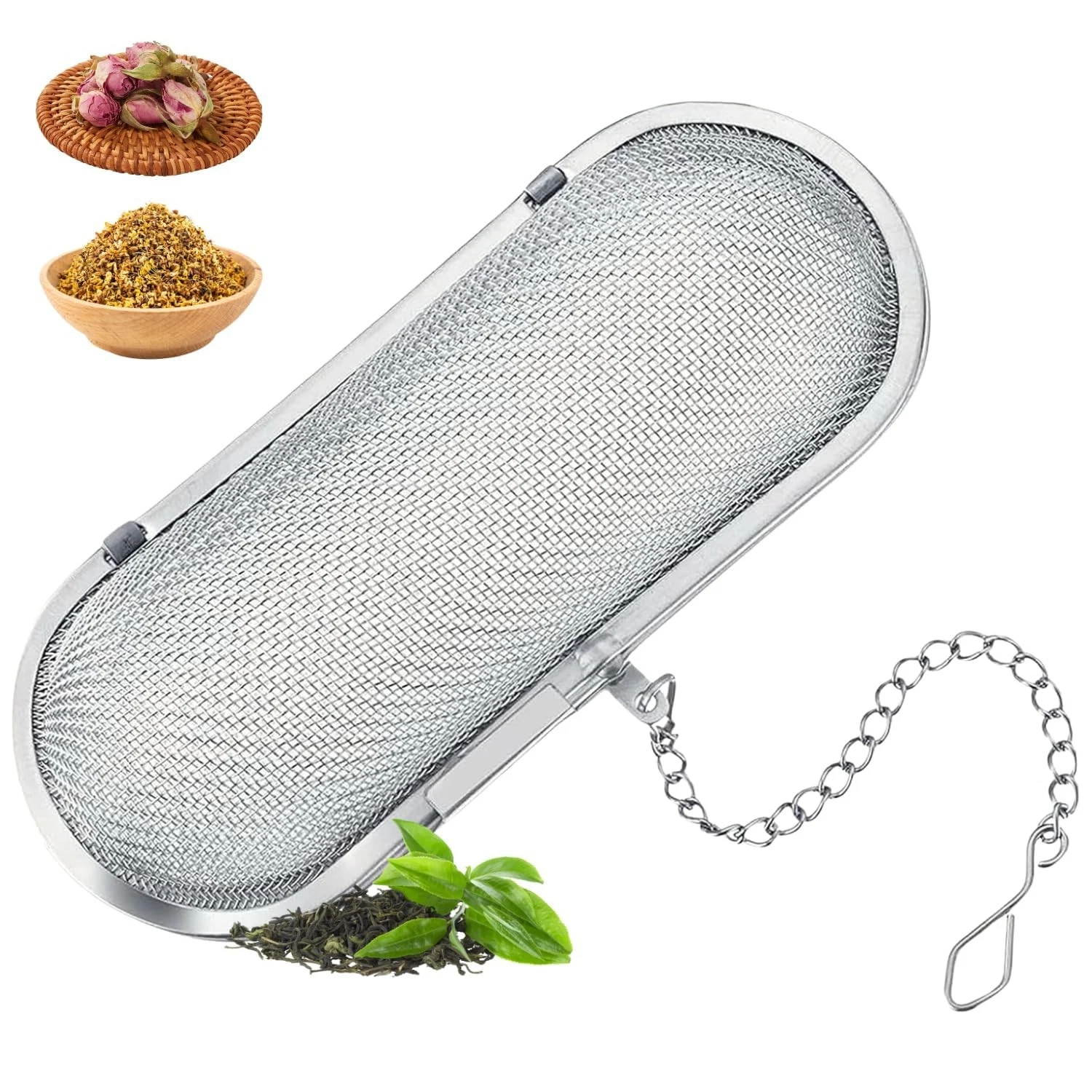 Stainless Steel Tea Ball And Spice Strainer, Reusable Tool For...