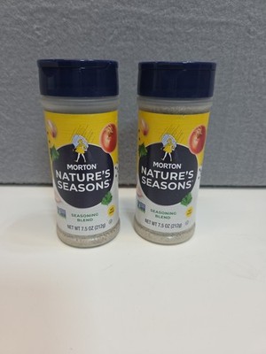 Morton Nature's Seasons Seasoning Blend 7.5oz Lot of 2 Bottles