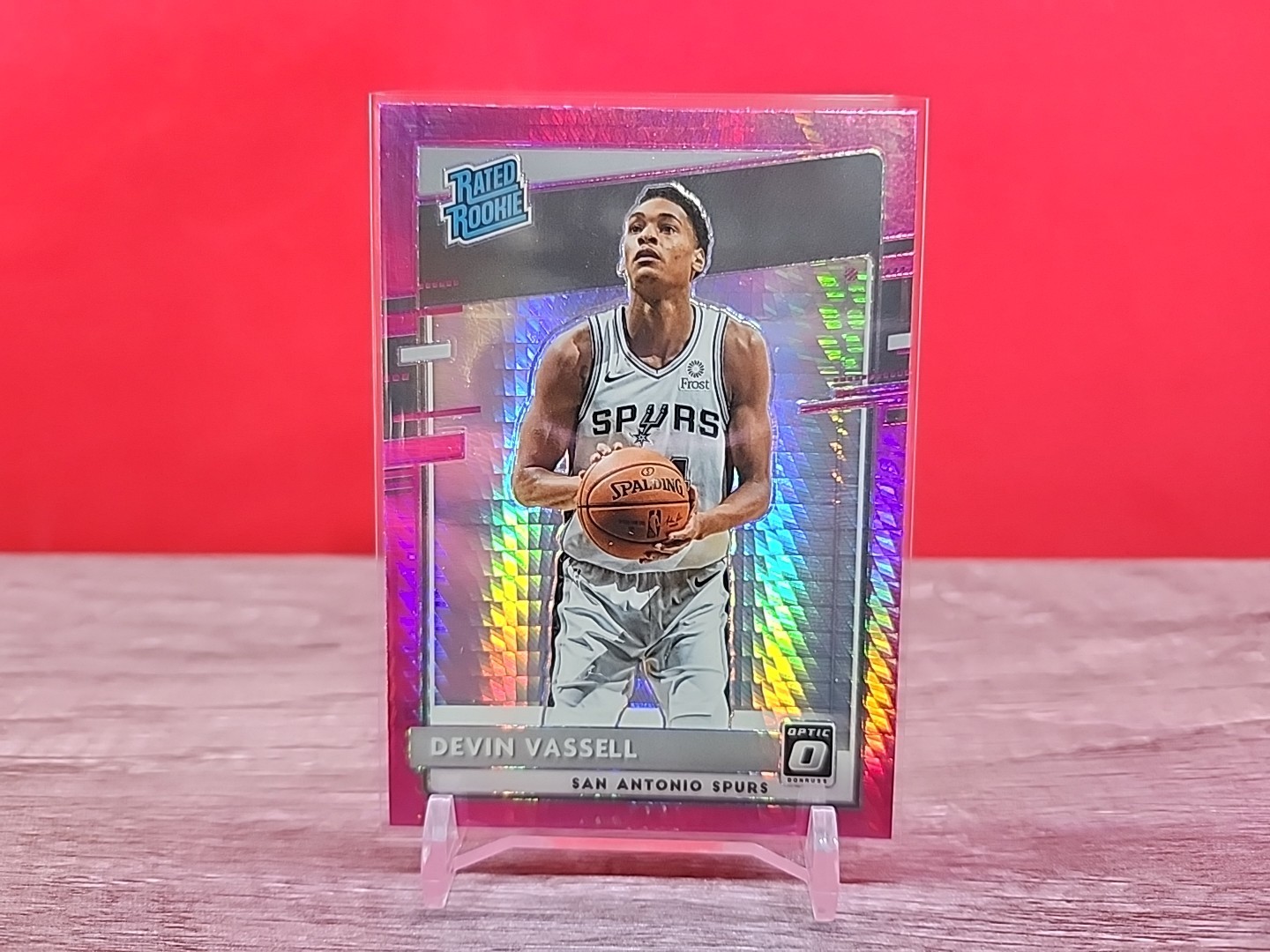 Devin Vassell Rated Rookie Hyper Pink Prizm #161 RC 2020-21 Donruss Optic spurs