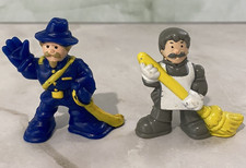 Lincoln Logs People Figures Soldier Shopkeeper Western Build Vintage Toy Set Lot