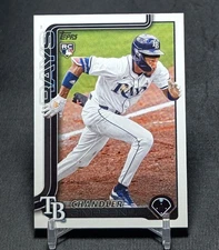 Chandler Simpson Rookie RC 2025 Topps Update Series Card #US277 Tampa Bay Rays