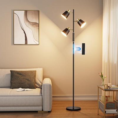 LED Tree Floor Lamp, 2500LM Super Bright Standing Lamp with Remote & Touch Co...
