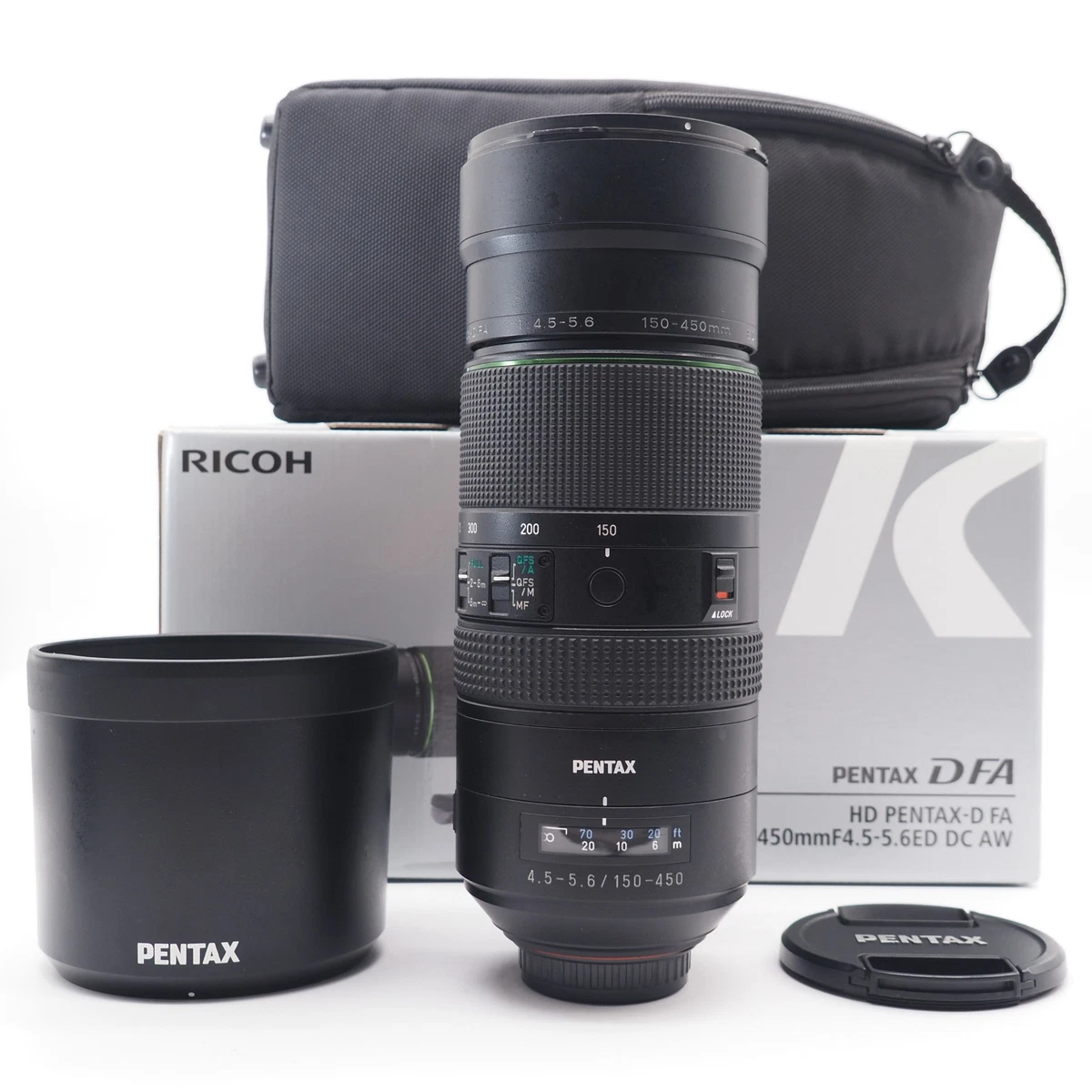 【中古】RICOH PENTAX 望遠ズームレンズ HD PENTAX-D FA150-450mm F4.5-5.6ED DC AW 21340 HD PENTAX-D FA 150-450mm F4.5-5.6ED DC AW - Ricoh