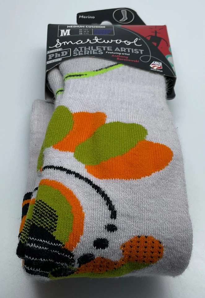 NUEVO CON ETIQUETAS Smartwool Atleta Artista Serie PHD Anthony Boronowski Talla M Cojín Esquí Nieve Foto 3 de 4