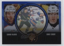 2024-25 SPx Excellence Redefined Blue 67/199 Connor McDavid Sidney Crosby #EX-6