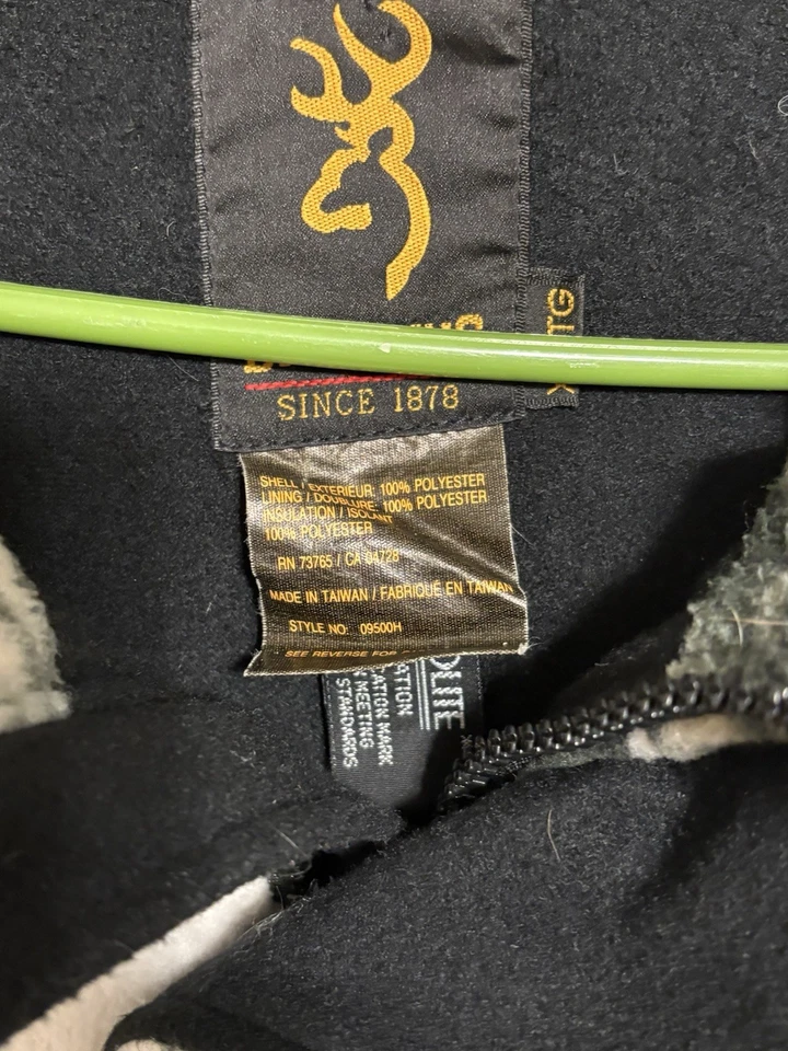 Browning Hidro-Vellón Roble Mossy Nieve Camuflaje Conjunto Para Hombres XL Caza Exterior Foto 3 de 4