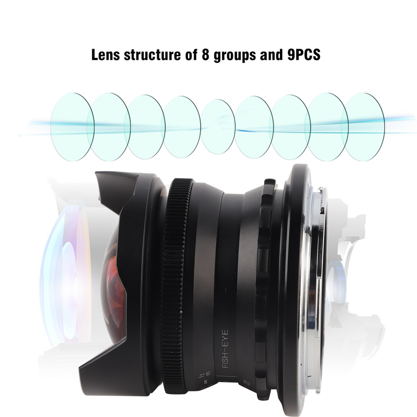 7.5Mm F2.8 Fisheye Lens For Mirrorless Cameras Upgrade Optimized B