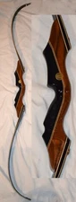 AF Archery Traditional Recurve Bow 45#-50# Total Length 54" - Wood