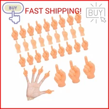 30 PCS Tiny Middle Finger Puppet, Miniature Small Hands, Mini Finger Hands Funny