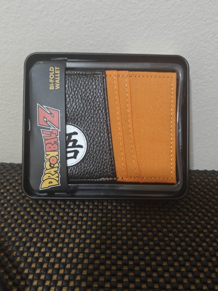 Dragon Ball Z Goku Bifold SK8 Wallet Orange & Black w/ Collectors Tin NWT Rare! - Image 4 of 4