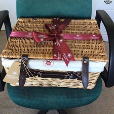 15 Inch Wicker Hamper Basket - with label attached gifts or picnics