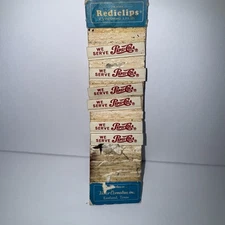 Pepsi Rediclips for Menu Sign Pepsi-Cola Victor Cornelius - 6 Left On Sheet