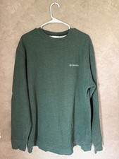 Columbia Męska Bluza z okrągłym dekoltem Zielona XL