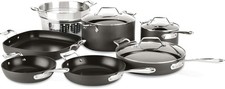 All-Clad Essentials Hard Anodized Nonstick Cookware Set 10 Piece Oven Safe 350F 