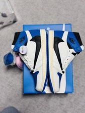 Jordan 1 Retro x Fragment Design x Travis Scott High Blue for Sale