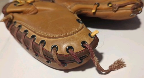 VINTAGE ALL-STAR E-Z FLEX LEATHER CATCHERS MITT BASEBALL GLOVE **NEEDS REPAIR** - Picture 15 of 19