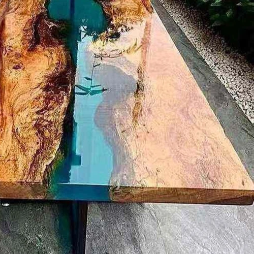Epoxy Coffee Dining Table for Indoor/ Outdoor Custom Top Handmade Furniture - Image 3 of 4