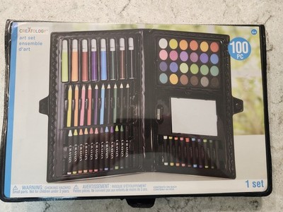 Set Creatology Art Pieces Kids 100 6+ Case Ages Crayons Storage Markers Pencils