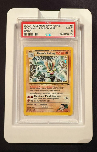 Giovanni's Machamp (Unlimited) graded PSA 9 for sale on eBay