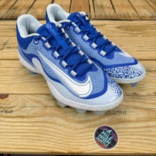 Nike Alpha Huarache Elite 4 Low MCS Baseball Cleats Blue Mens Sizes