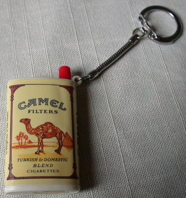 CAMEL cigarettes keychain case LIGHTER BIC camel tobacco made in KOREA