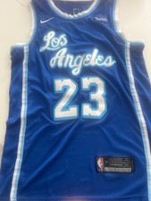 Nike Los Angeles Lakers LeBron James Basketball Jersey - Blue 1930s Throwback