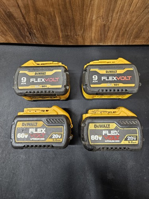 #ad #ad DeWALT DCB609 FlexVolt 9.0Ah Battery 20V 60V MAX. LOT OF 4 DEWALT PARTS ONLY.#34 $189.99