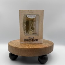 Clear Tech AM/FM Radio Cassette Tape Player Walkman With Earbuds Retro NIP