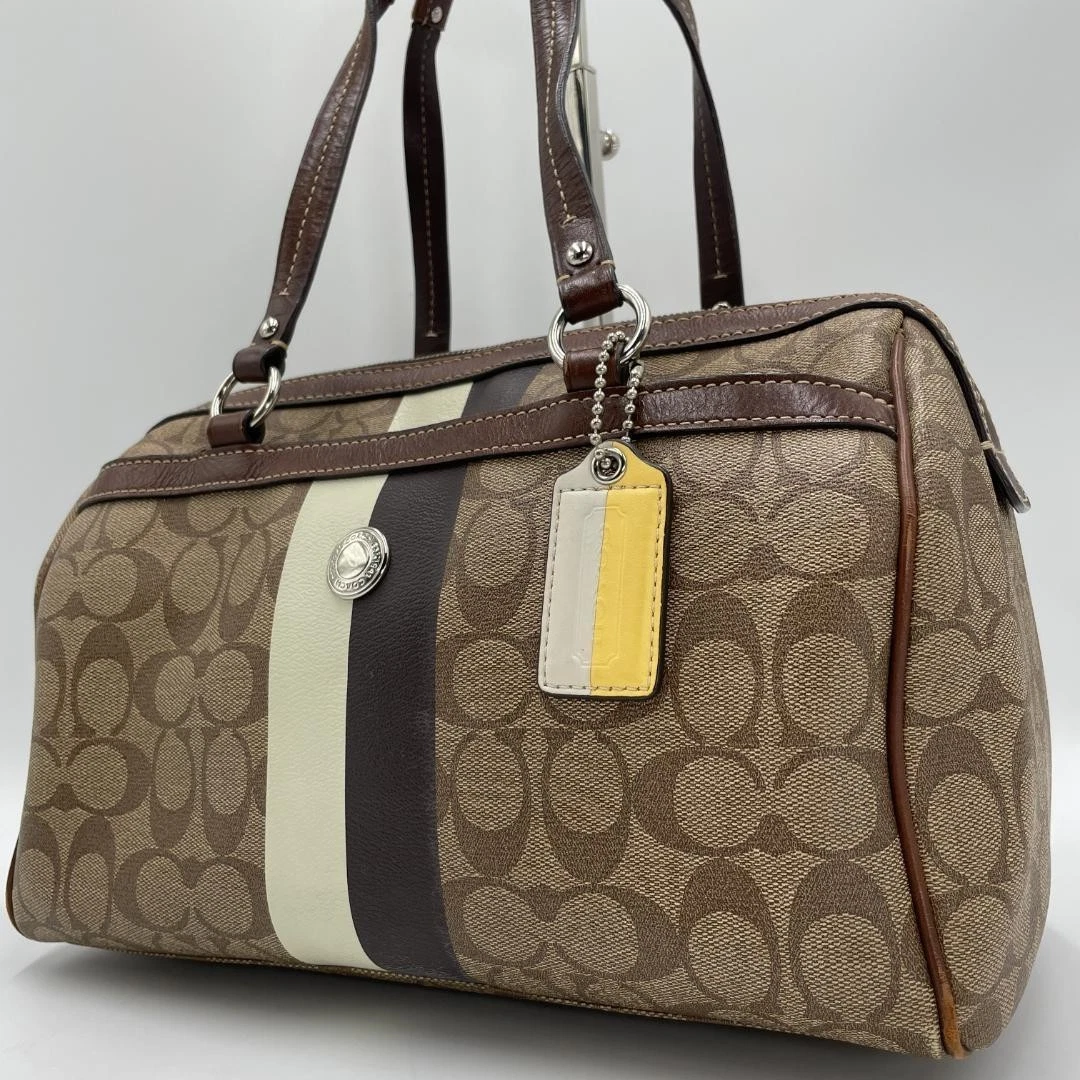 バッグ archive coach 2way small boston bag pvc coach boston bag products for sale | eBay