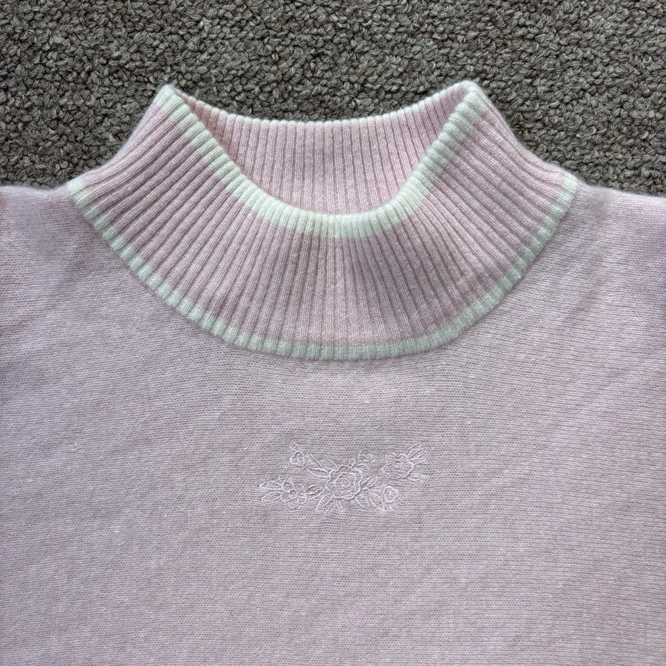 Винтажный Jason Maxwell комплект коротким рукавом большой свитер и XL юбка розовый шерсти Angora - Изображение 3 из 4