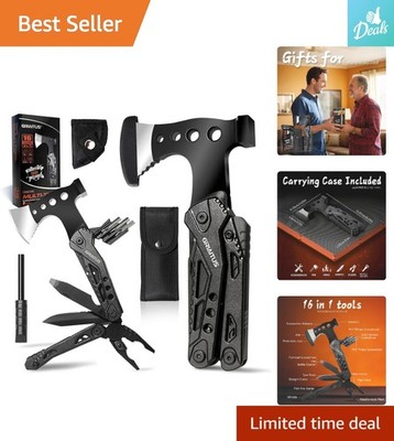 Versatile Camping Multitool with Axe & Hammer   Perfect for Adventure Gifts