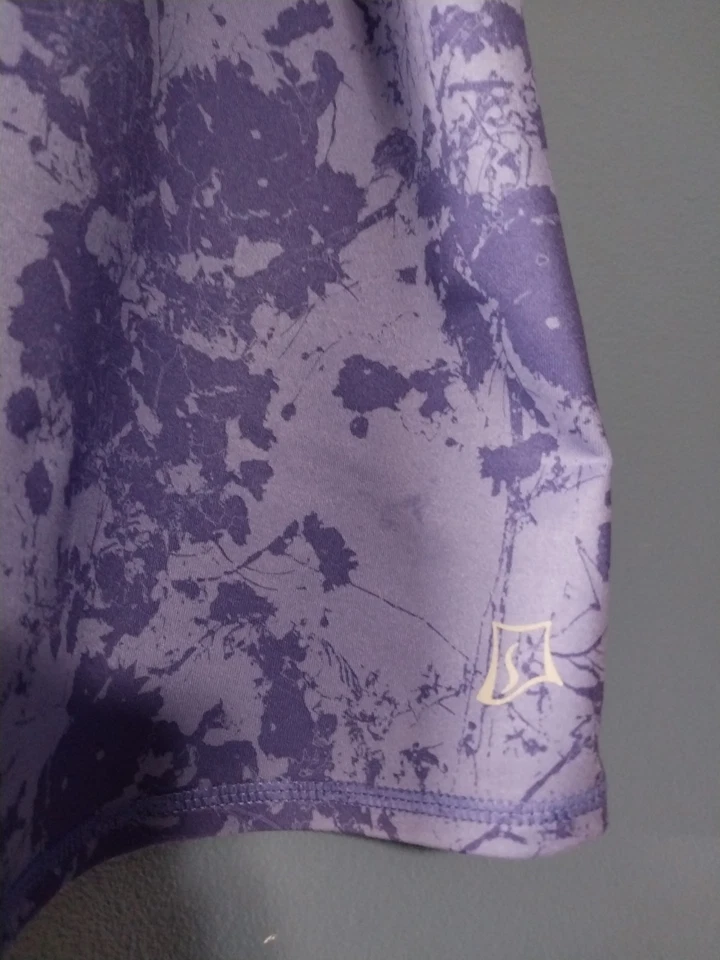 Falda Deportiva Talla XL Pull On Reversible Rotonda Púrpura Estampado Sólido/Salpicaduras Foto 3 de 4