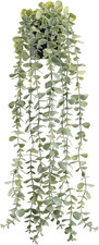 1Pcs Fake Plants Hanging Artificial Potted Faux Eucalyptus Plants for Modern Boh