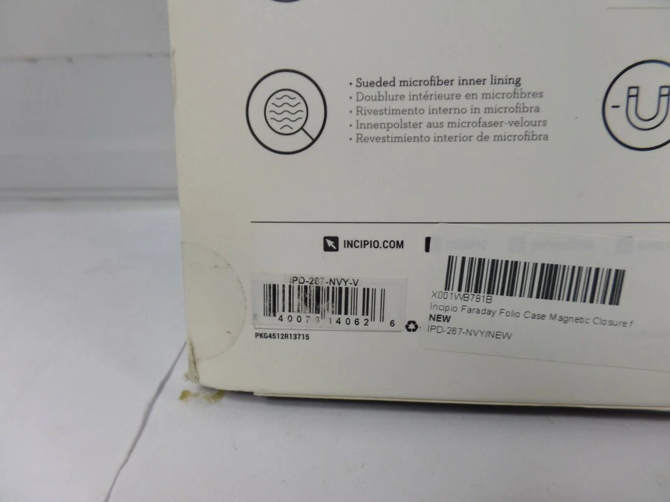 Incipio Faraday Leather Folio Impact Absorbing Hard Shell Case for iPad Mini 4 - Image 3 of 4