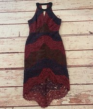 ASTR the Label Maroon Lace Midi Dress Wedding Size XS Women’s