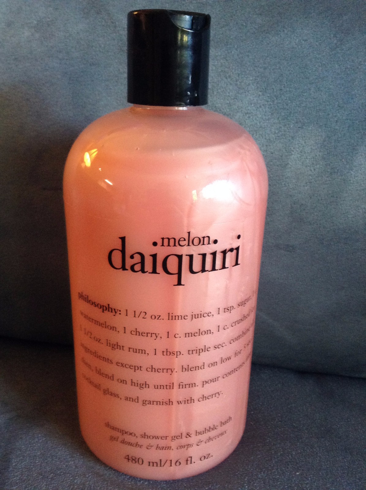 PHILOSOPHY MELON DAIQUIRI SHAMPOO, SHOWER GEL & BUBBLE BATH 16 FL OZ