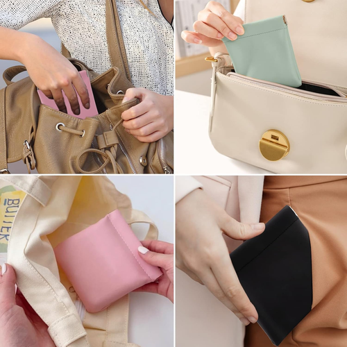 4 PCS Small Makeup Bag for Purse, Mini Portable Cosmetic Bags for Women, Coin Pu - 第 7/12 張圖片