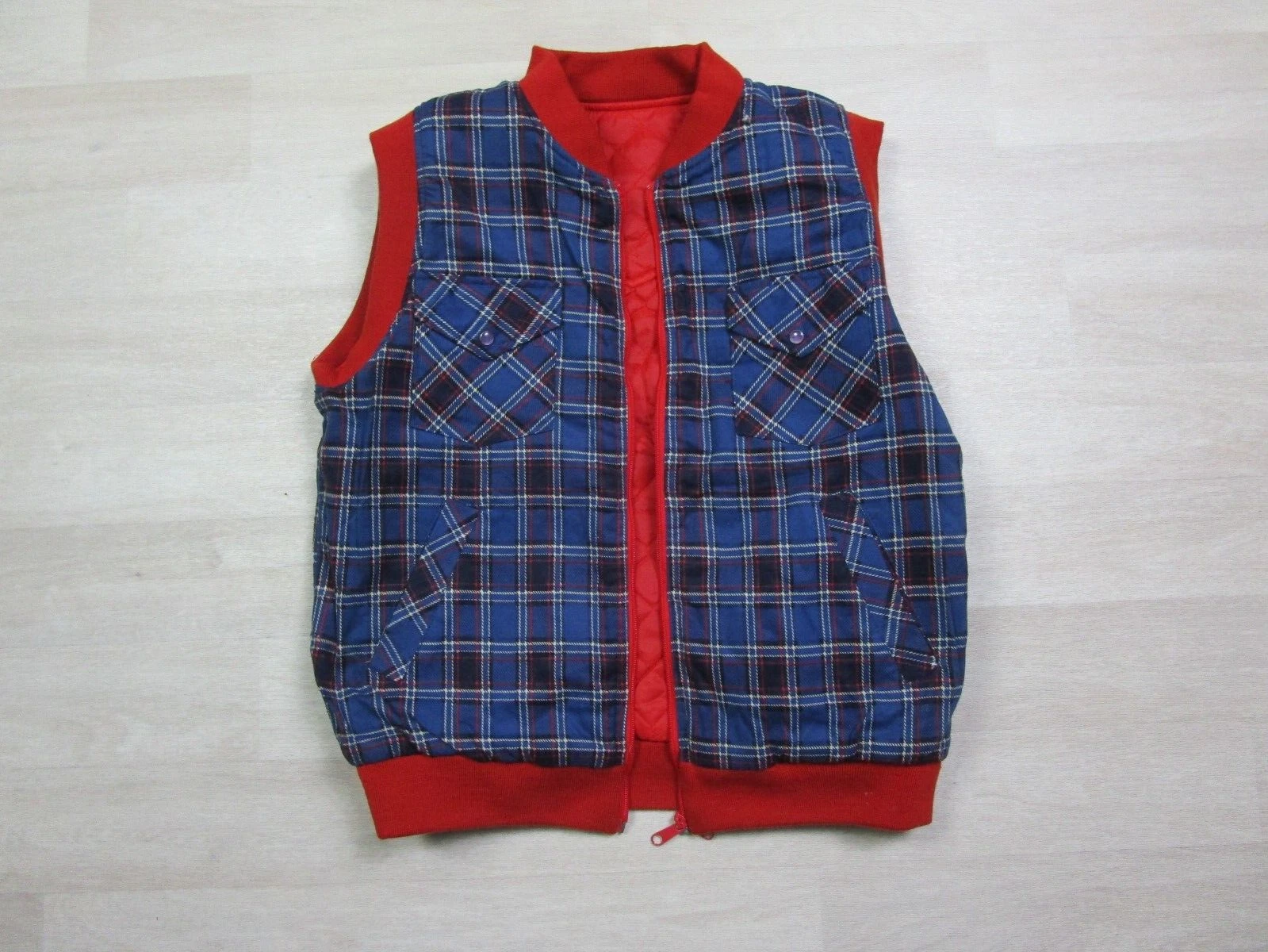 NWT - Vintage Diamond Quilted Puffer Vest Reversible Jacket Mens (M) Outdoors