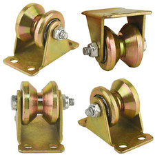 Satz 4-Umlenkrollen Für Seile, V-Nut-Umlenkrolle Stahlseil Schwerlast-Rollenrad