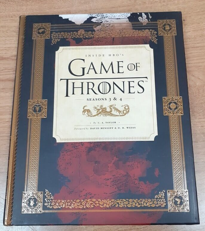 Game of Thrones Book Inside HBOs Seasons 3 and 4 Hardback RSPCA Middlesex/Herts