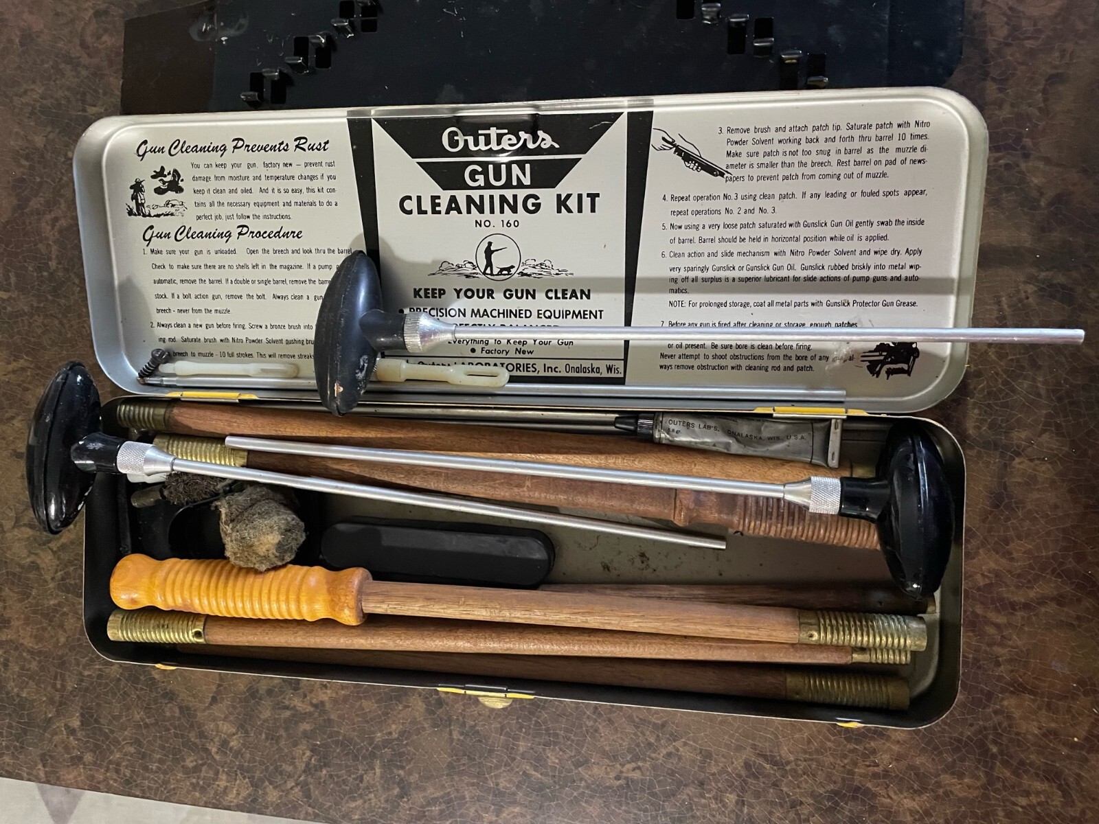 VINTAGE OUTERS GUN KIT .NO. 160 GUN CLEANING KIT eBay