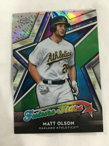 MATT OLSON ROOKIE TOPPS CHROME 2018 OAKLAND AS RC BASEBALL CARD EBay