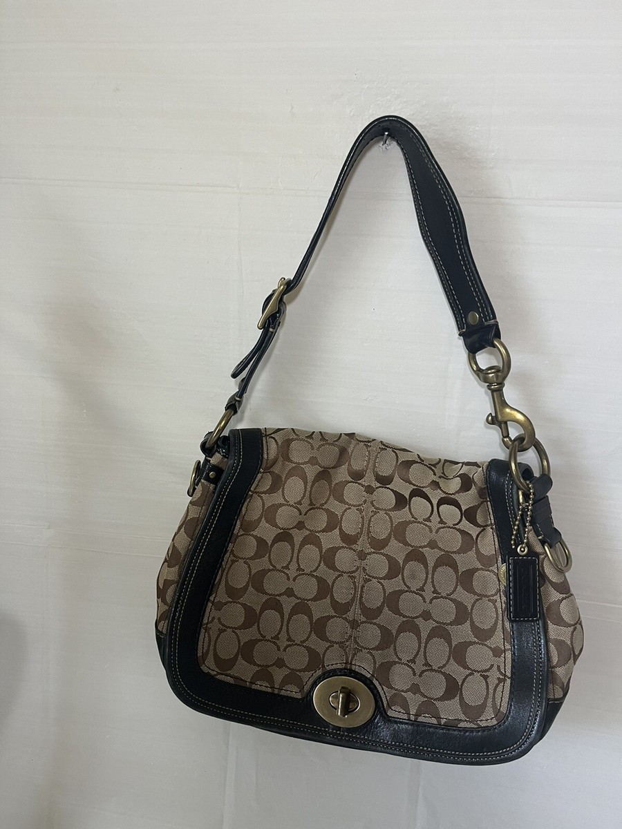 coach legacy signature shoulder bag