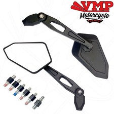 Mirror Pair ABS Sports Nylon Mirrors Rear View For Longjia LJ50QT-K