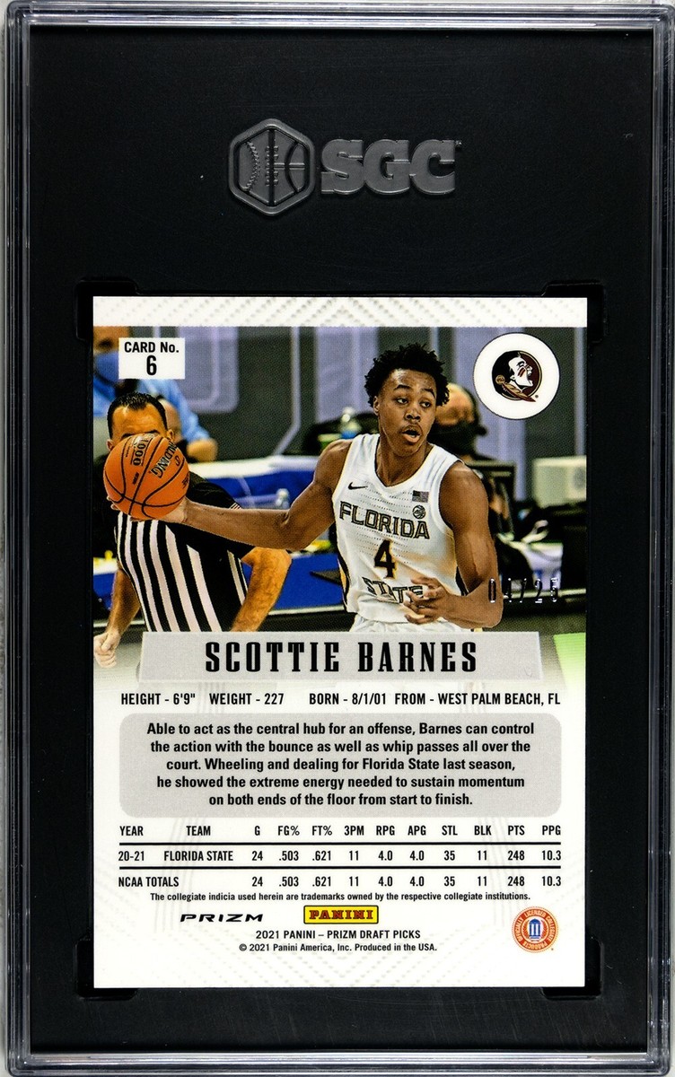 SCOTTIE BARNES - 2021-22 Panini Prizm DP Rookie FLASHBACK