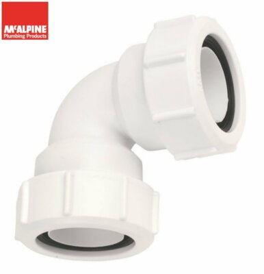 McALPINE MS4 Winkelbogen 32 mm Universal Multifit Klemmverschraubung