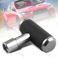 Ralliart Leather Car Shift Knob Aircraft Joystick Transmission Racing Gear Sl Ralliart Leather Car Shift Knob Aircraft Joystick Transmission Racing Gear Sl