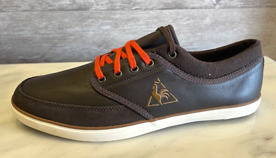 Le Coq Sportif Denfert Leather Men's Brown Casual Trainer Sneakers US 9 Shoes 42