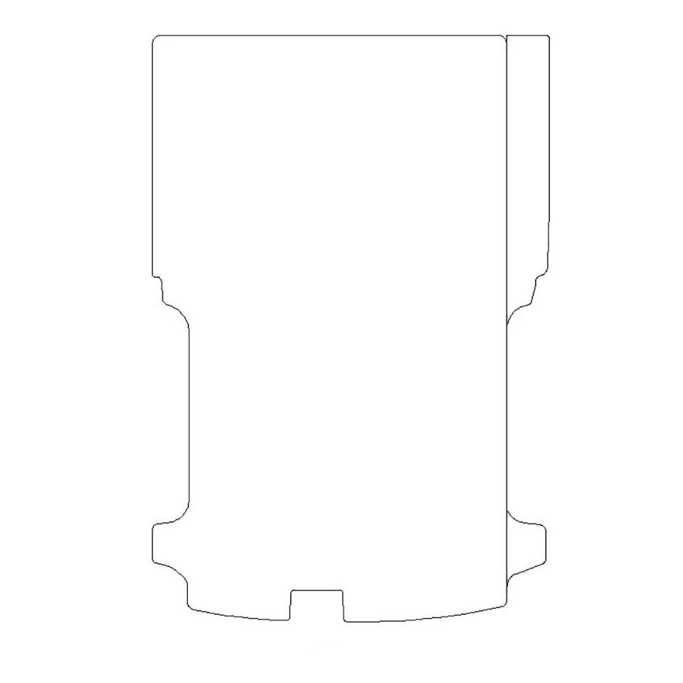 FORD TRANSIT CUSTOM SWB REAR RUBBER FLOOR MAT TAILORED (2024 ON) BLACK 1177 - Image 2 of 4